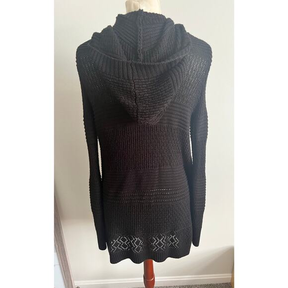 Pink Republic Open Sweater Knit Cardigan Geometric Pattern Medium - Picture 4 of 8